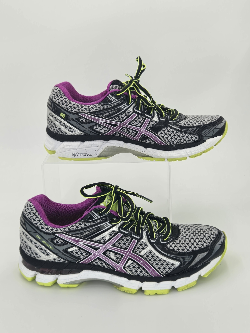 ASICS GT-2000 Black Orchid Yellow Women's Running Shoes Sneakers Size 7